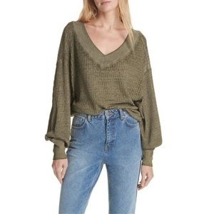Army Green Free People Long Sleeve!